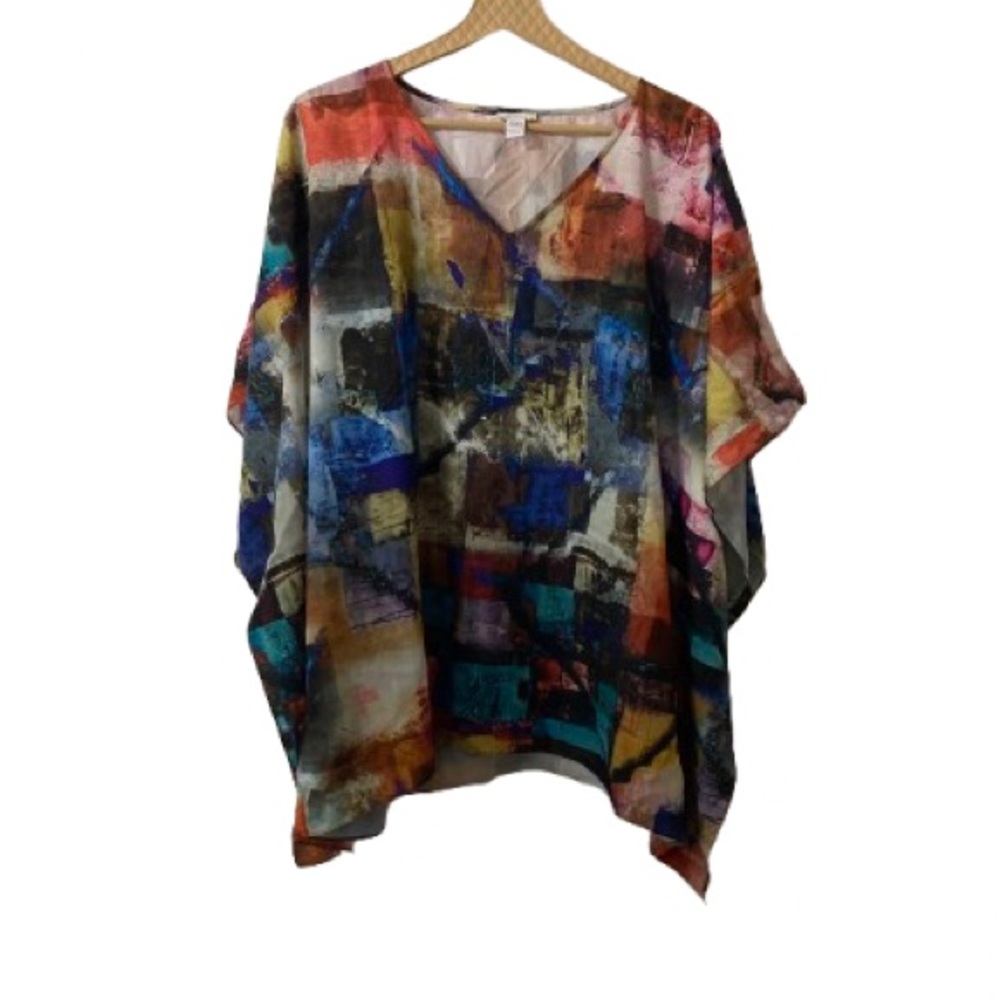 Chico's Multicolor Artistic Tunic Top